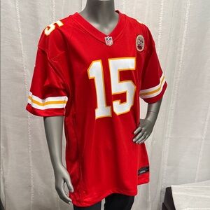Kansas City Chiefs #15 mahomes xl boys Football Jersey